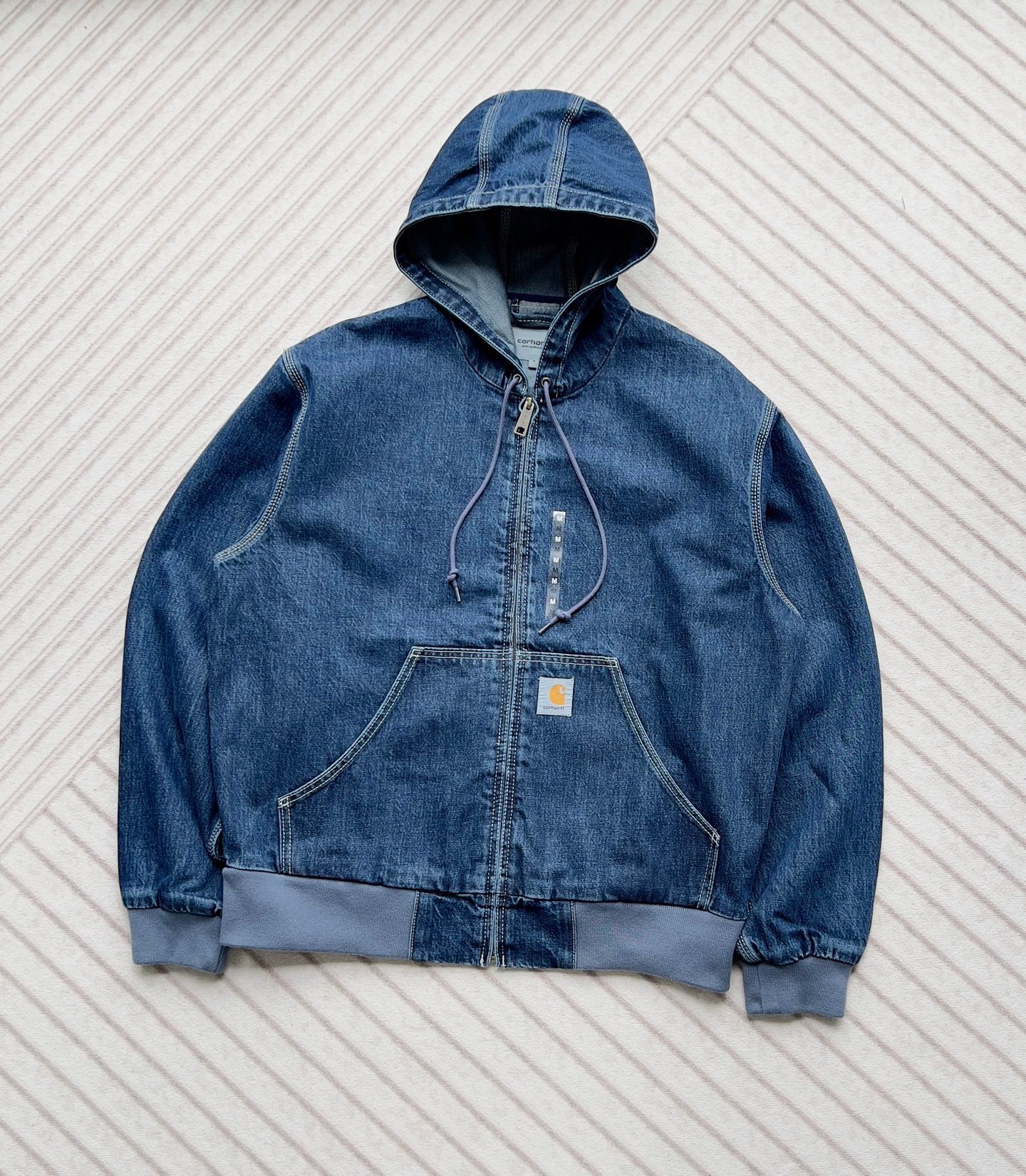 Carhartt 牛仔zip up jacket