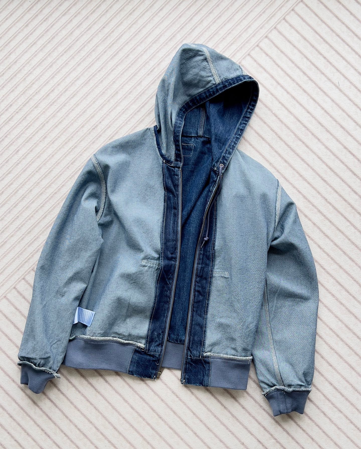 Carhartt 牛仔zip up jacket