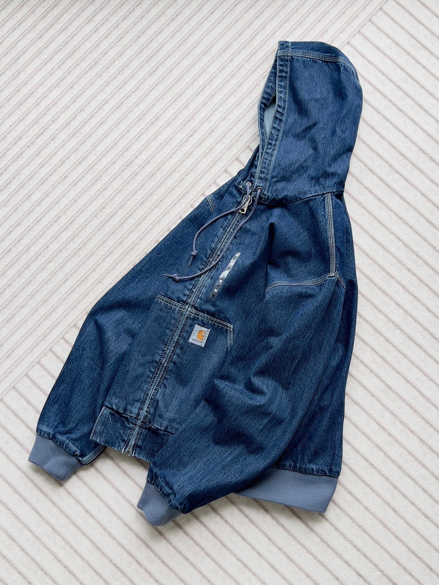 Carhartt 牛仔zip up jacket