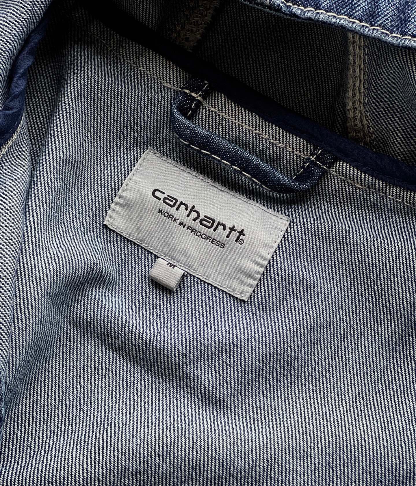Carhartt 牛仔zip up jacket
