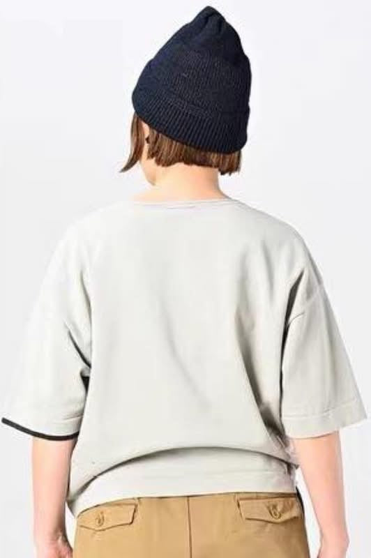45R撞色logo tee