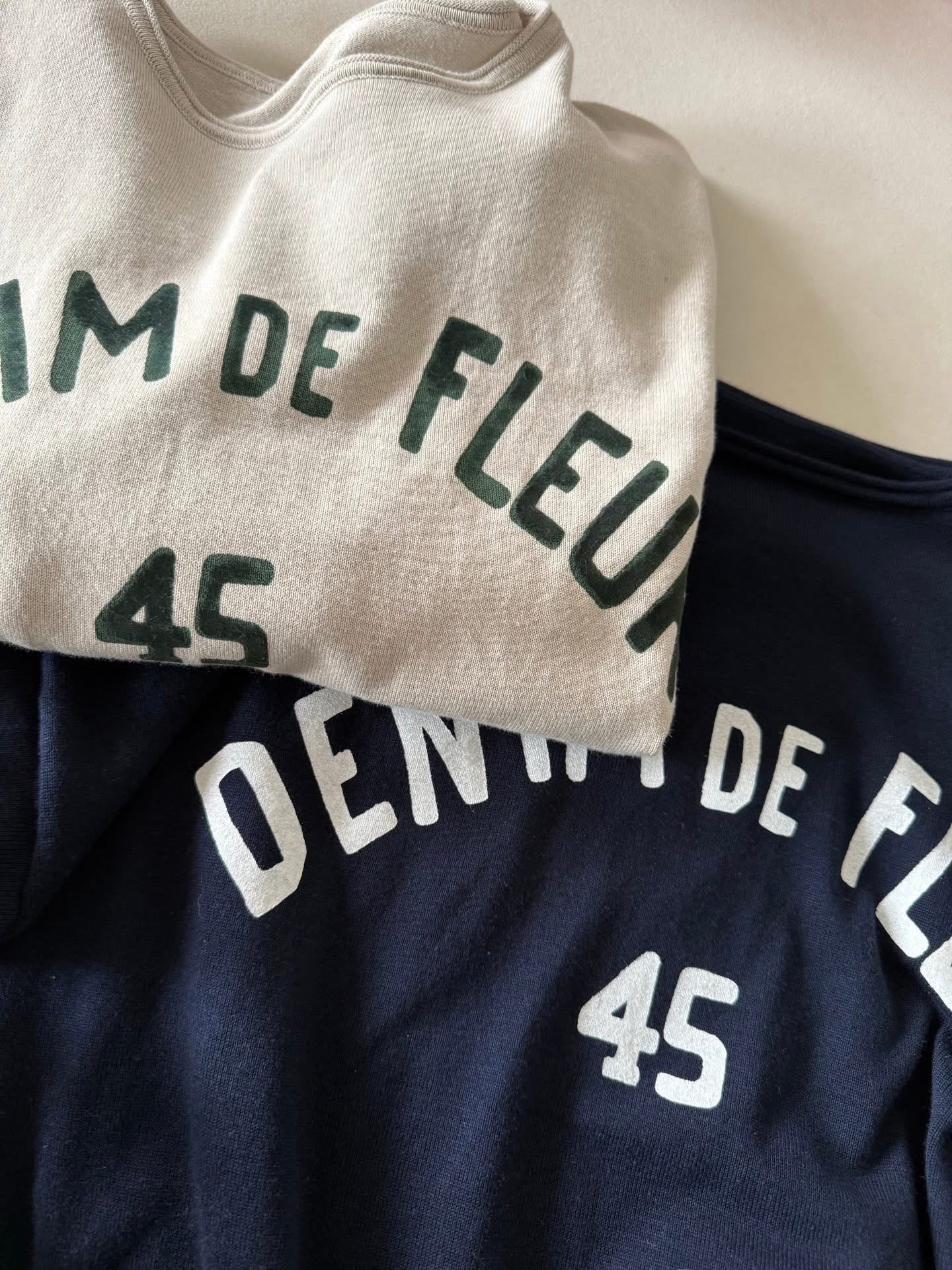 45R撞色logo tee