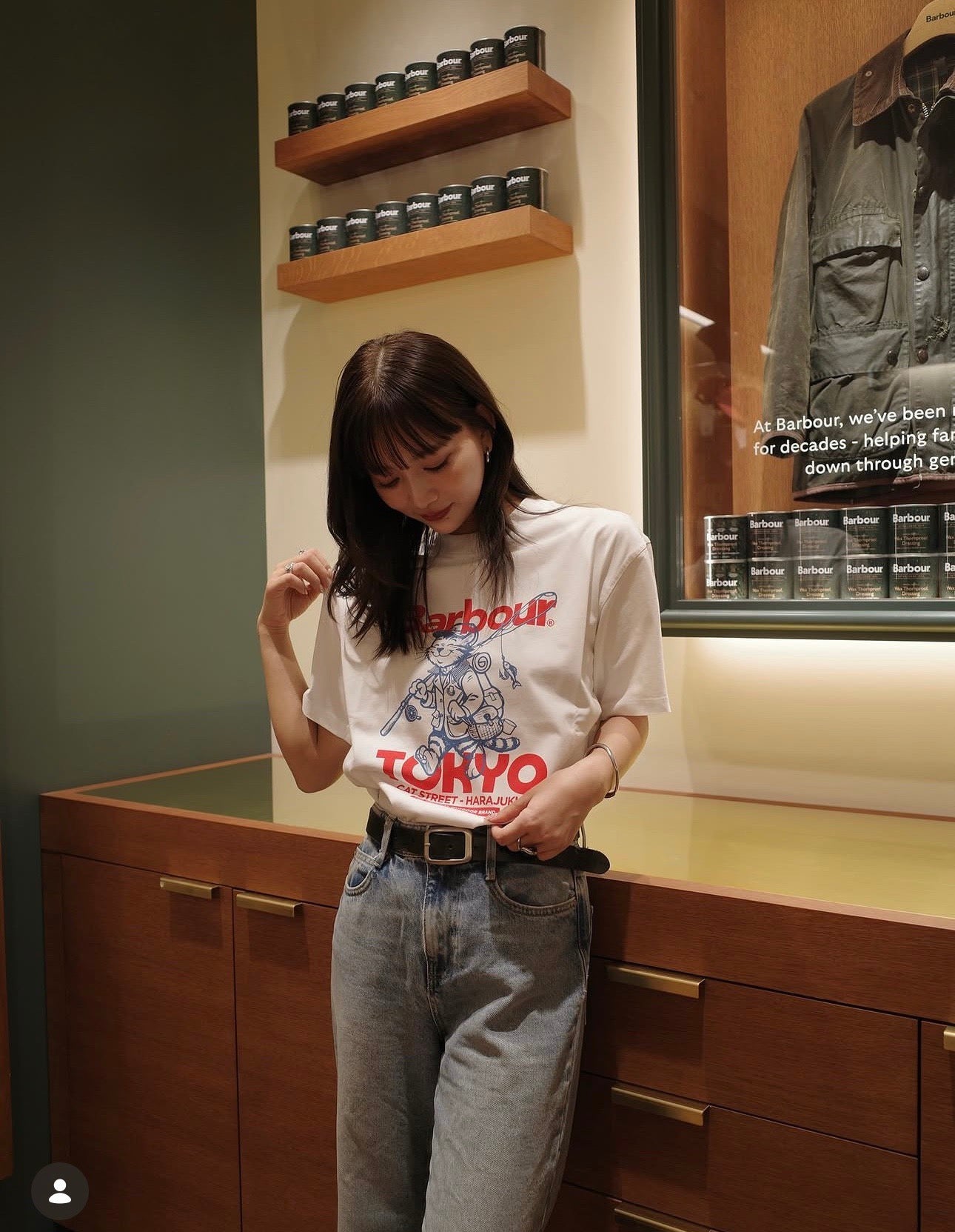 Barbour cat tee
