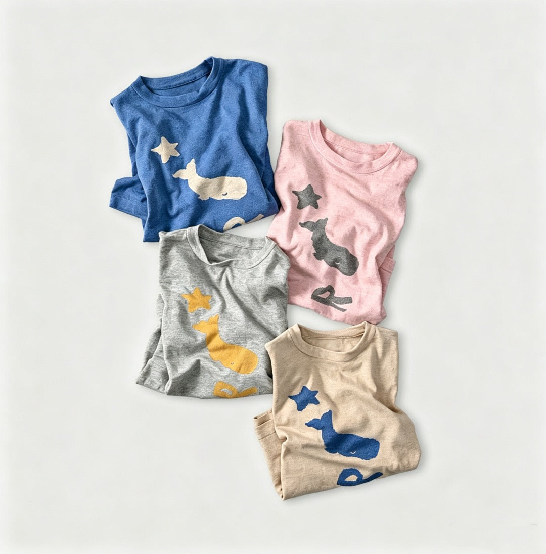 45R 字母pattern tee