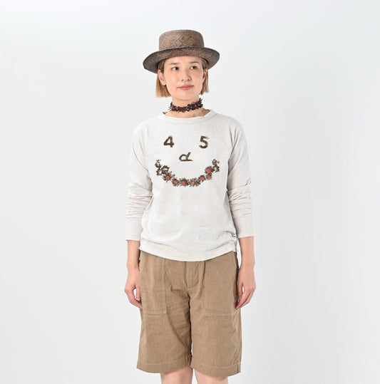 45R flower smile tee