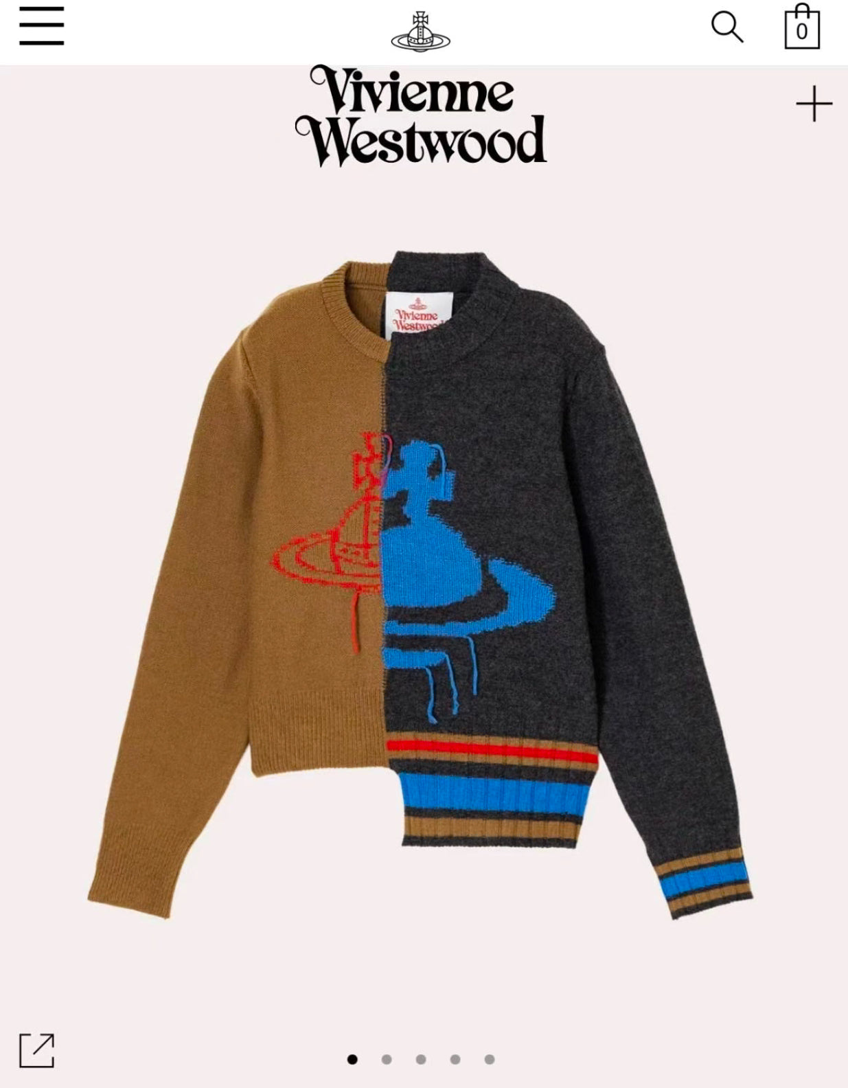 Vivienne Westwood接拼sweater