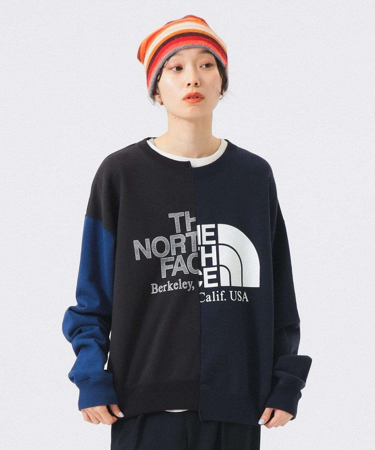 TNF x beams 接拼不規則衛衣