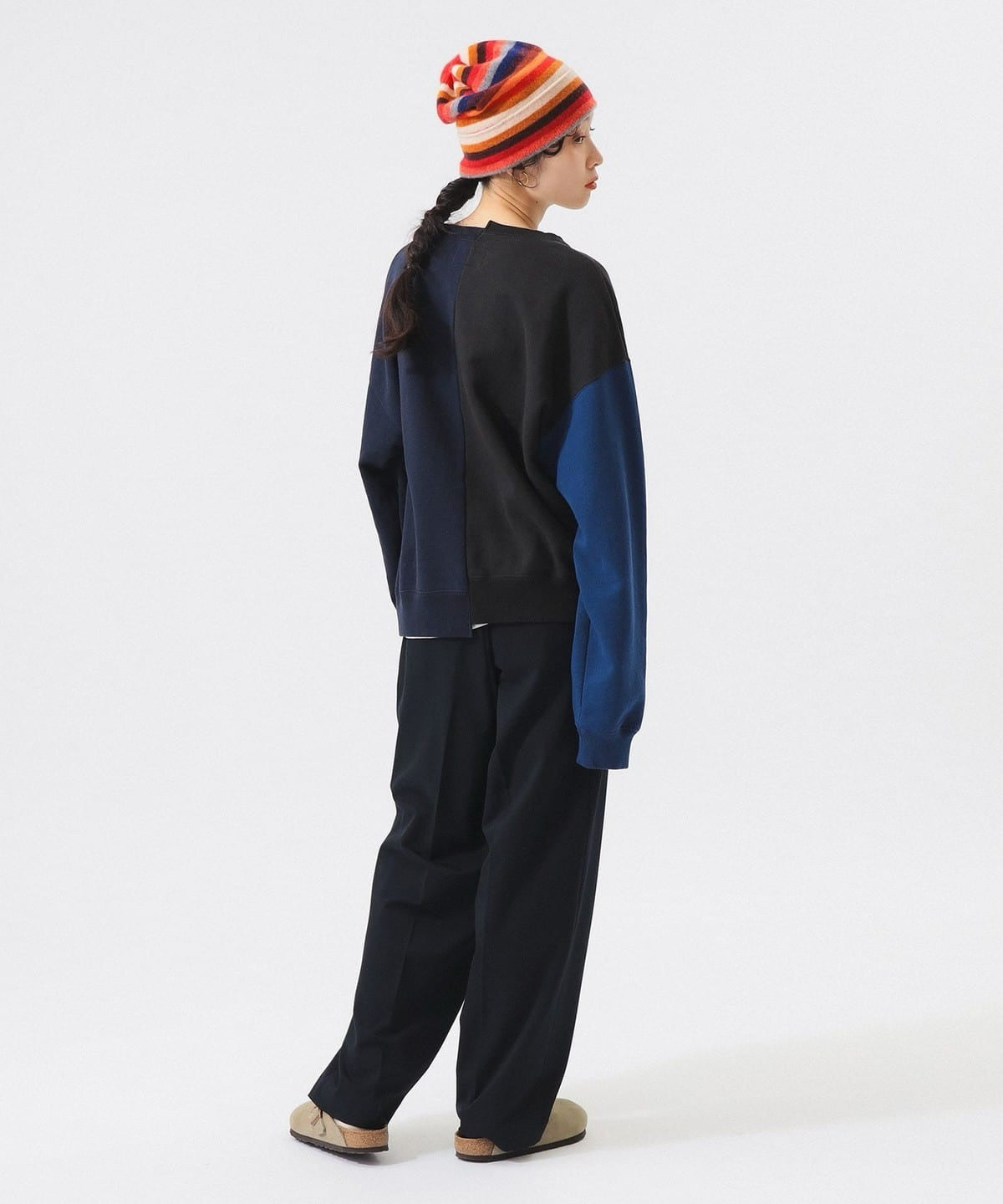 TNF x beams 接拼不規則衛衣