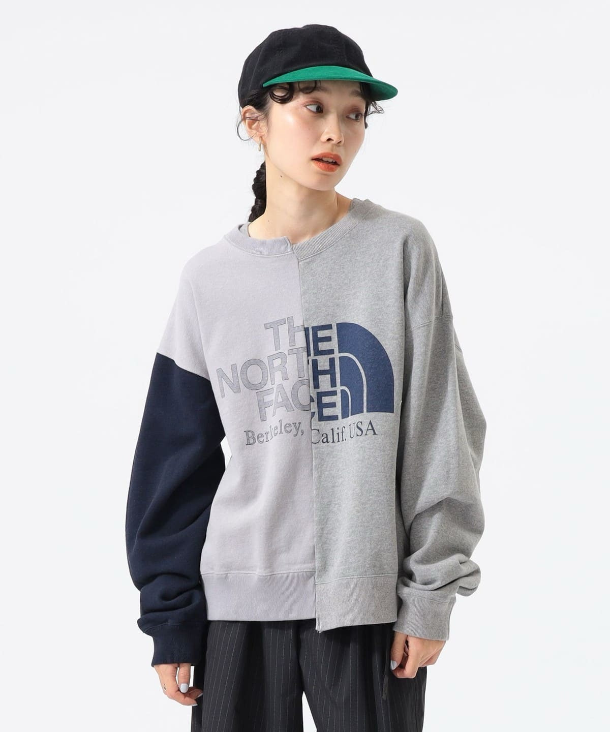 TNF x beams 接拼不規則衛衣