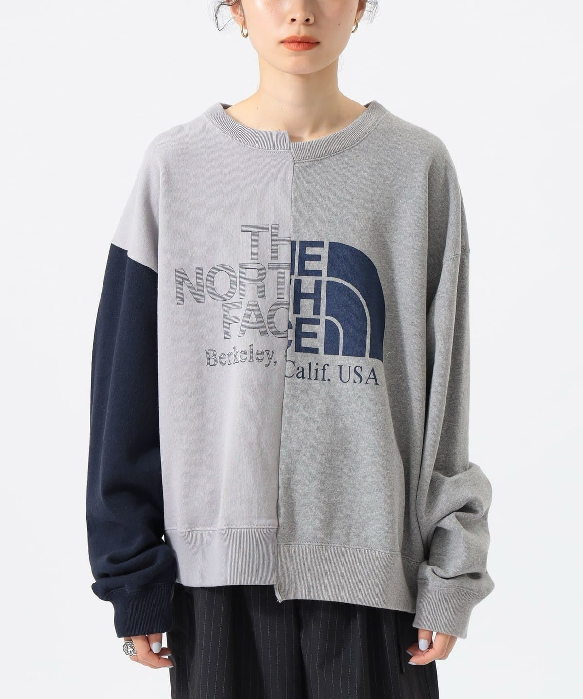 TNF x beams 接拼不規則衛衣