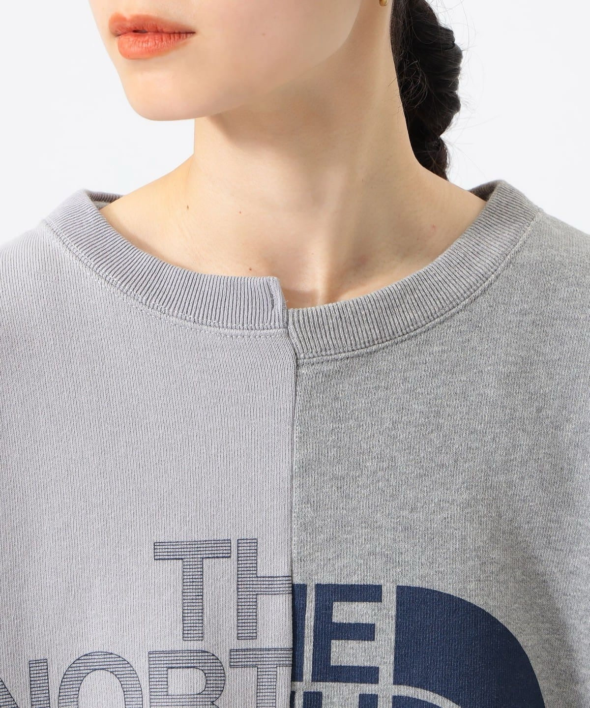 TNF x beams 接拼不規則衛衣