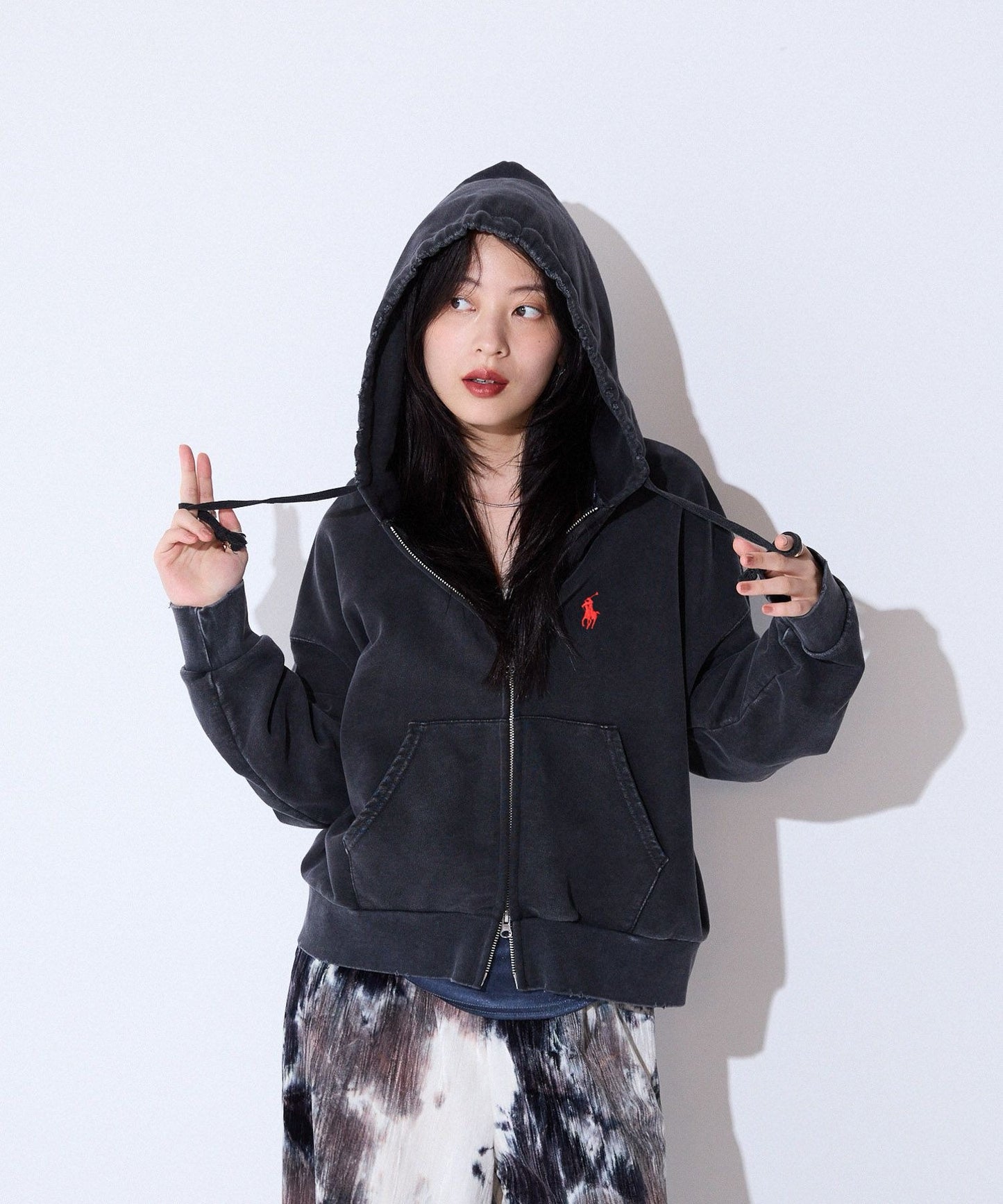 Polo zip hoodies jacket