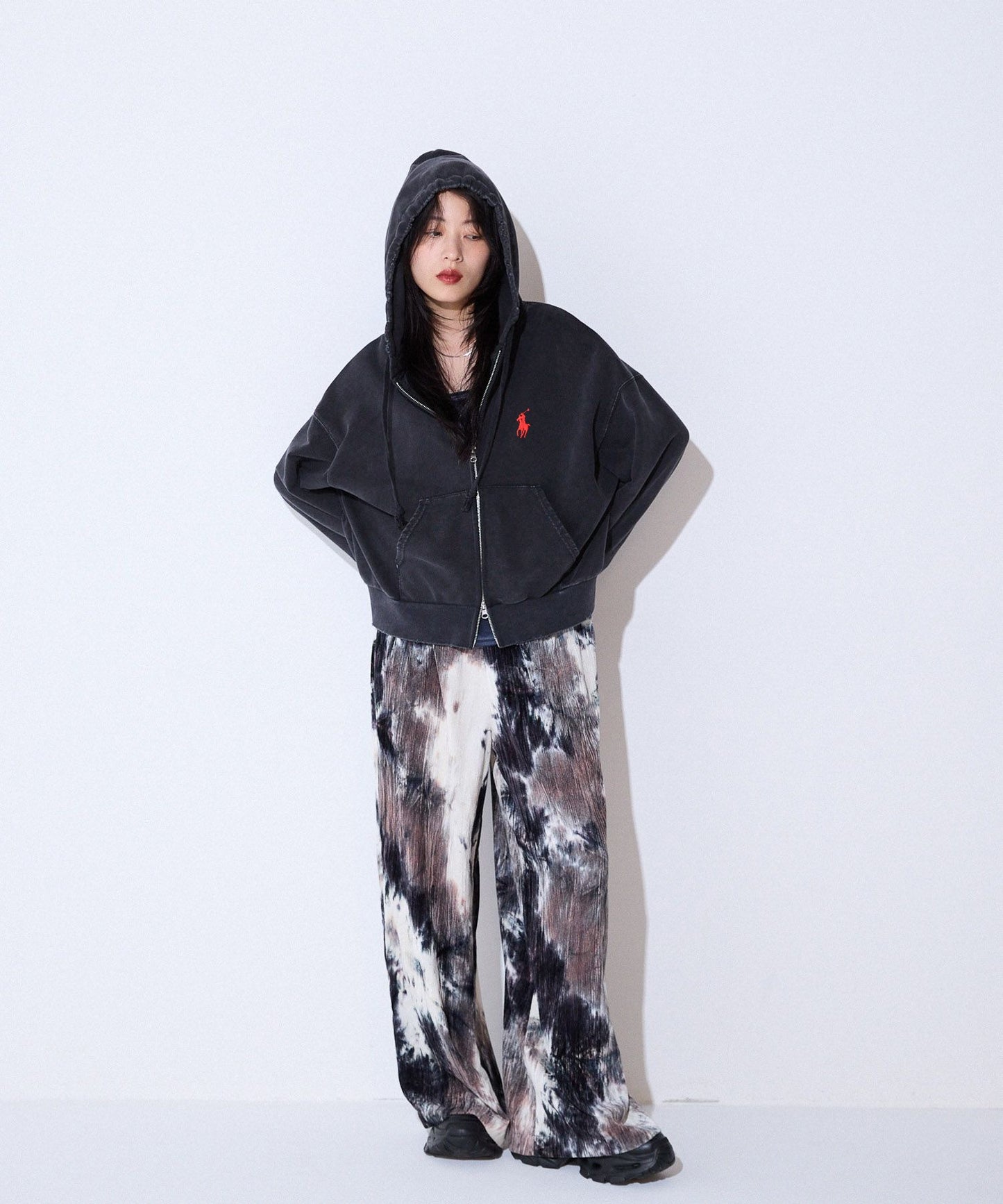 Polo zip hoodies jacket