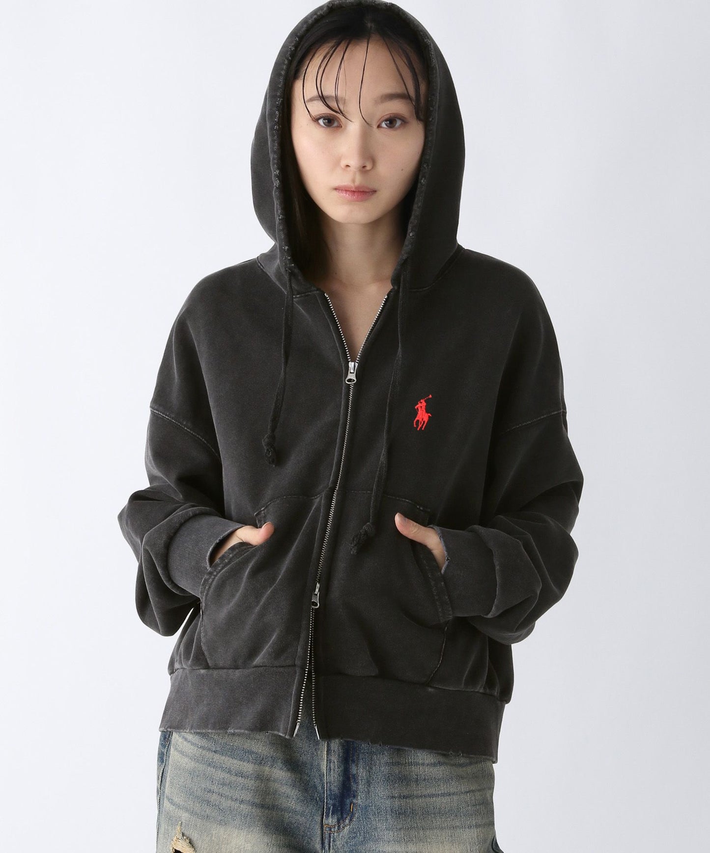 Polo zip hoodies jacket