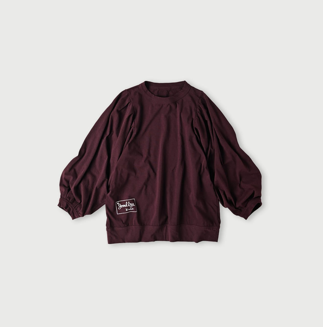 45R 8分袖泡泡tee