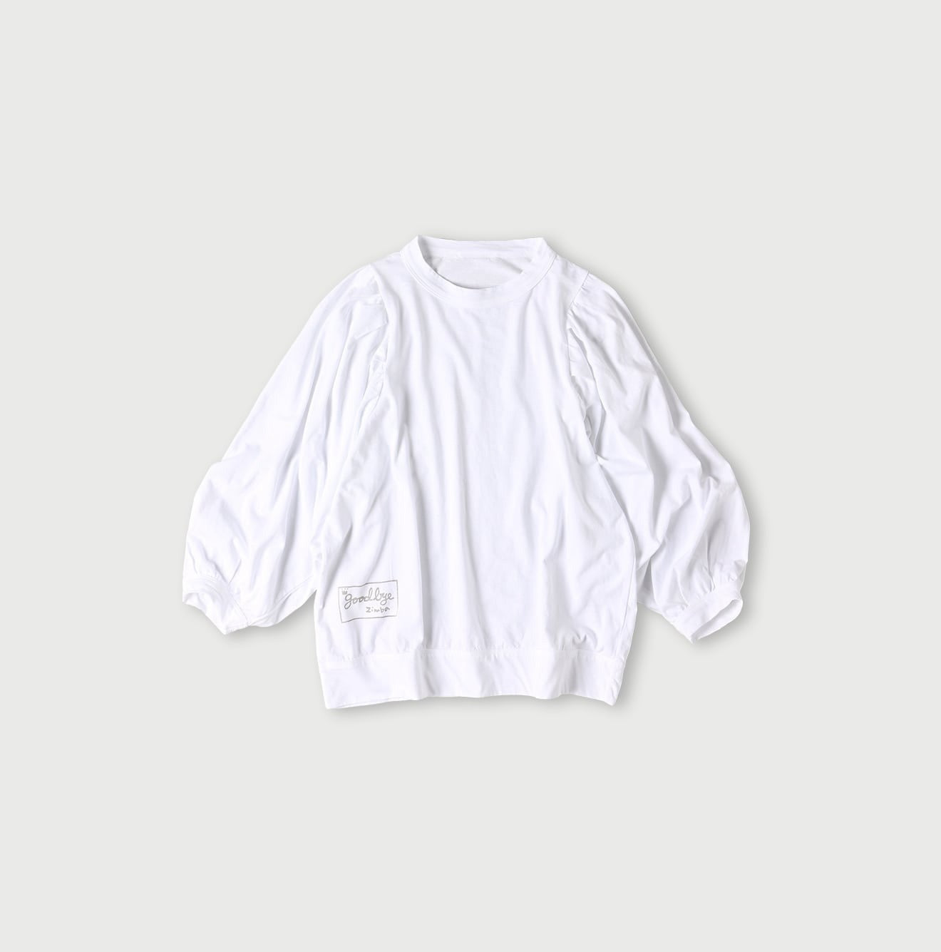 45R 8分袖泡泡tee