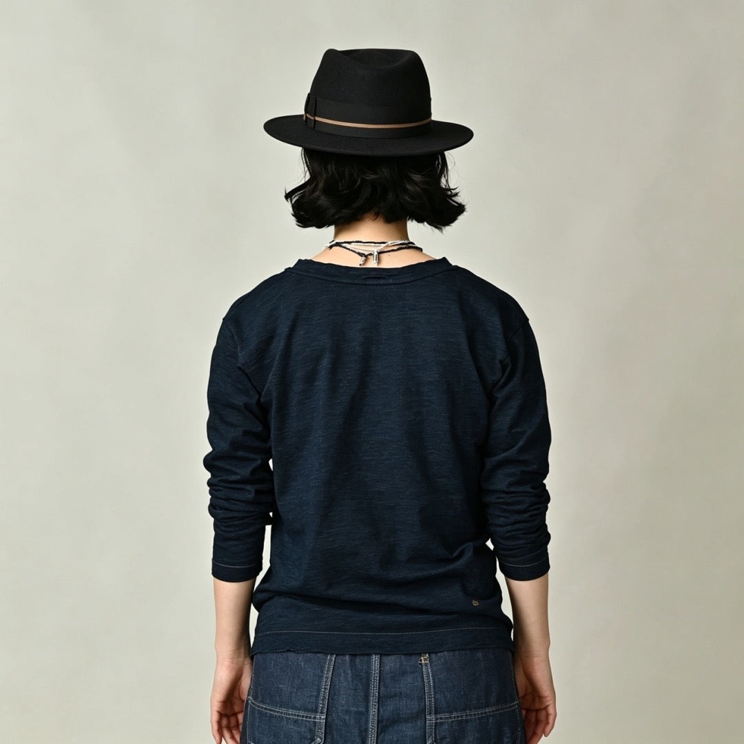 45R v領淨色tee