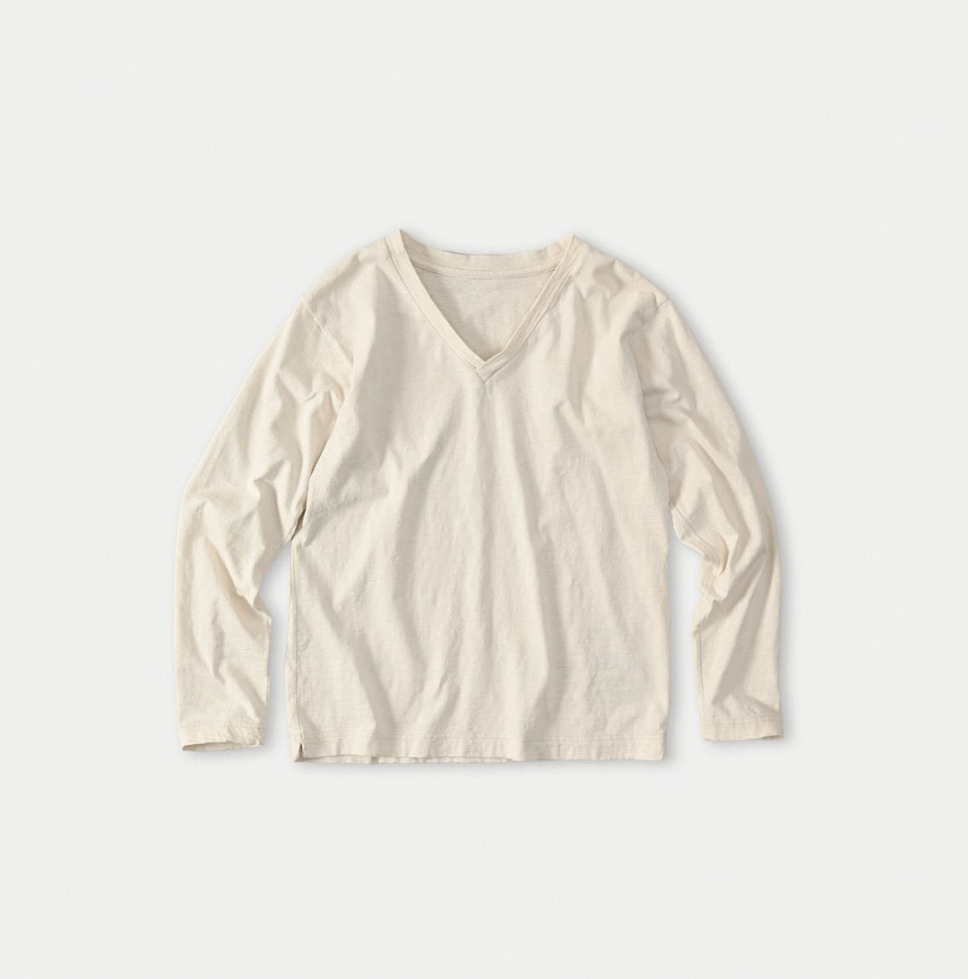 45R v領淨色tee