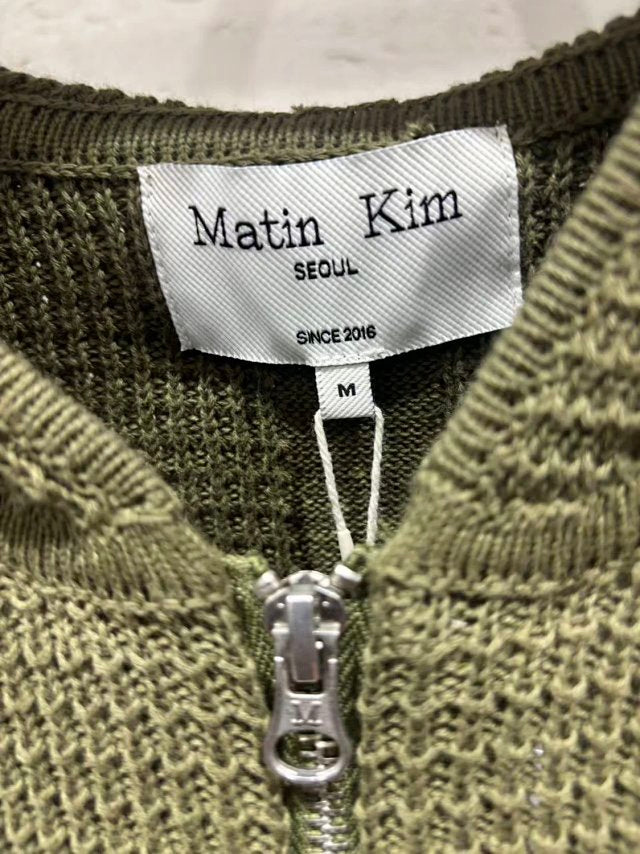Matin Kim 針織拉鏈外套