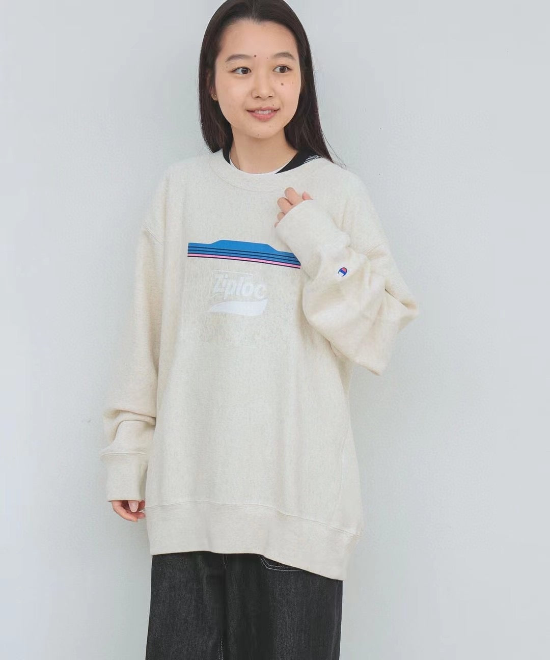 Beams x champion ziploc logo衛衣