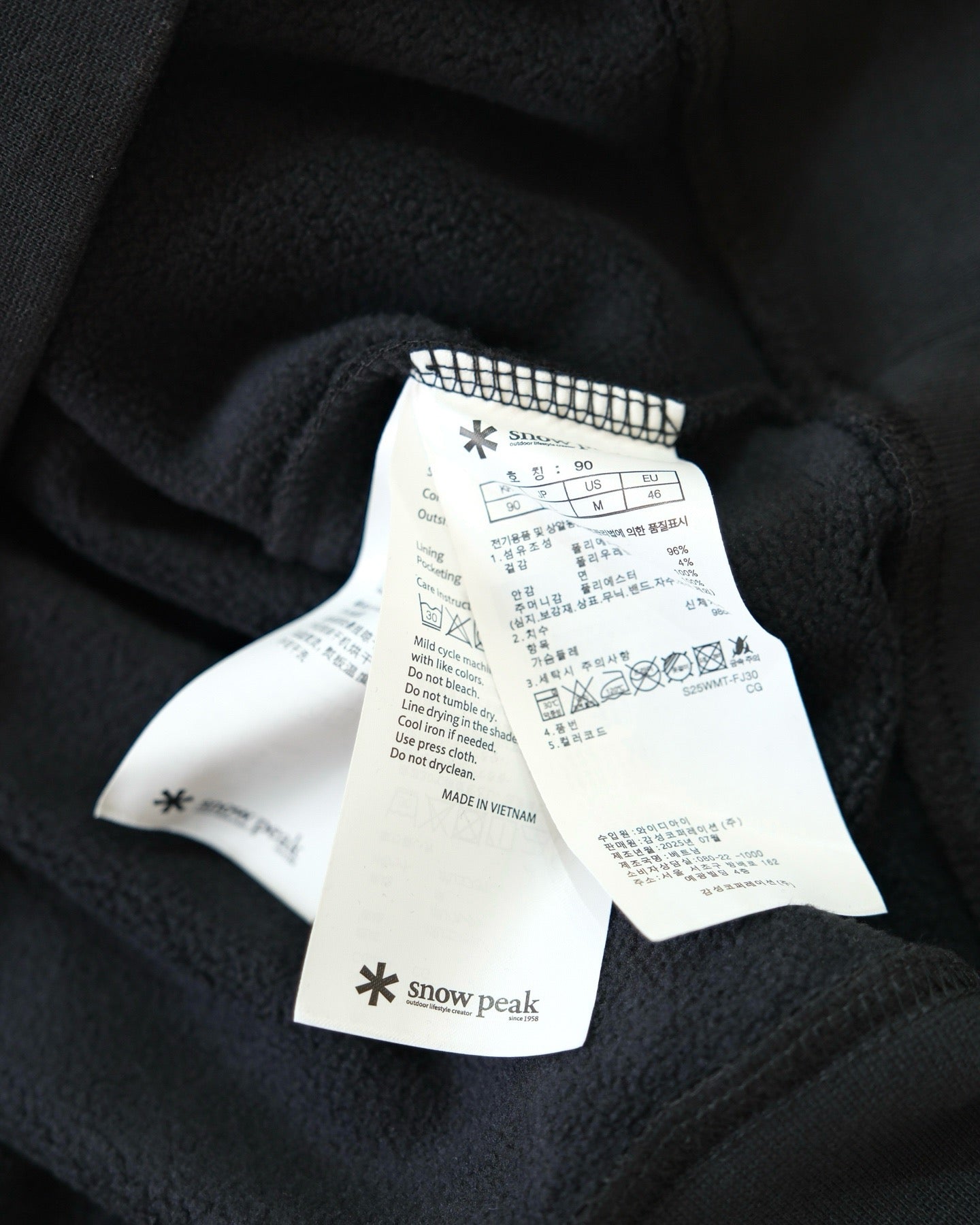 Snow peak 搖粒絨logo衛衣