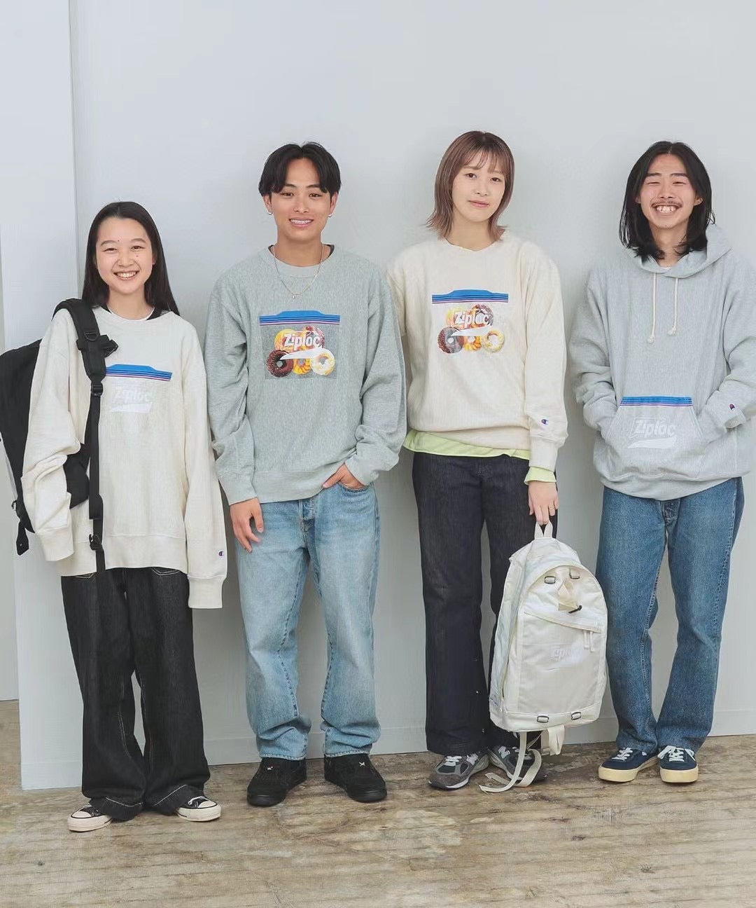 Beams x champion ziploc logo衛衣