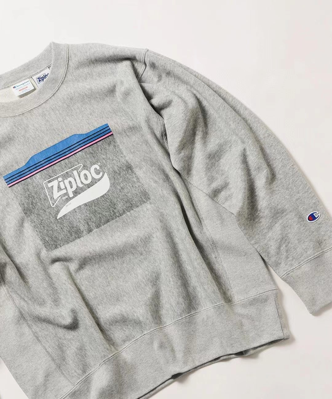 Beams x champion ziploc logo衛衣