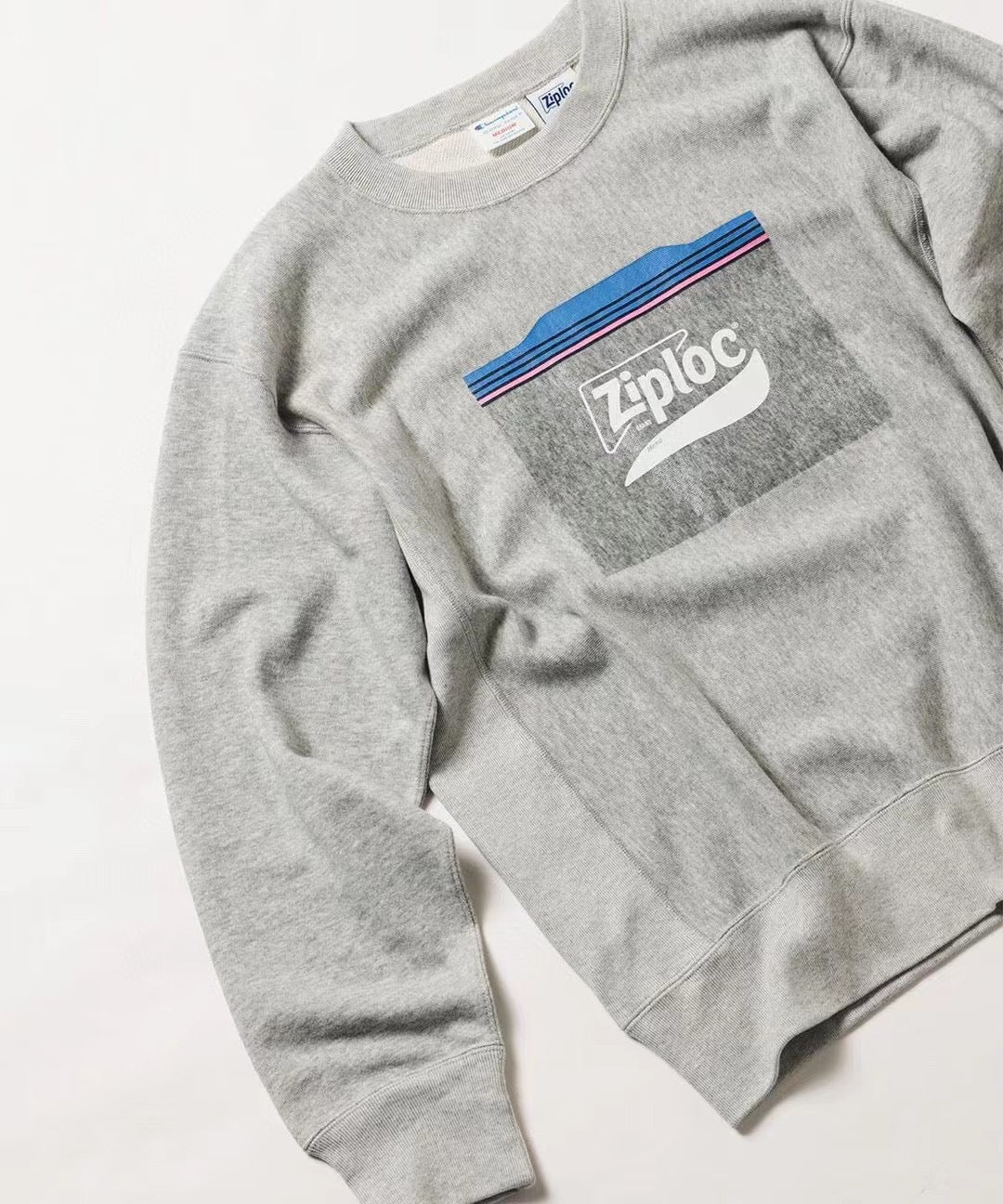 Beams x champion ziploc logo衛衣