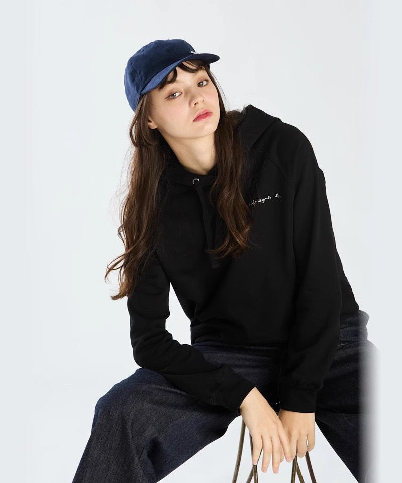 Agnes b logo hoodies