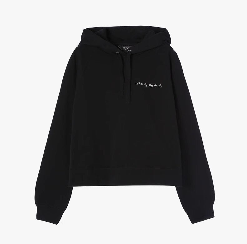 Agnes b logo hoodies