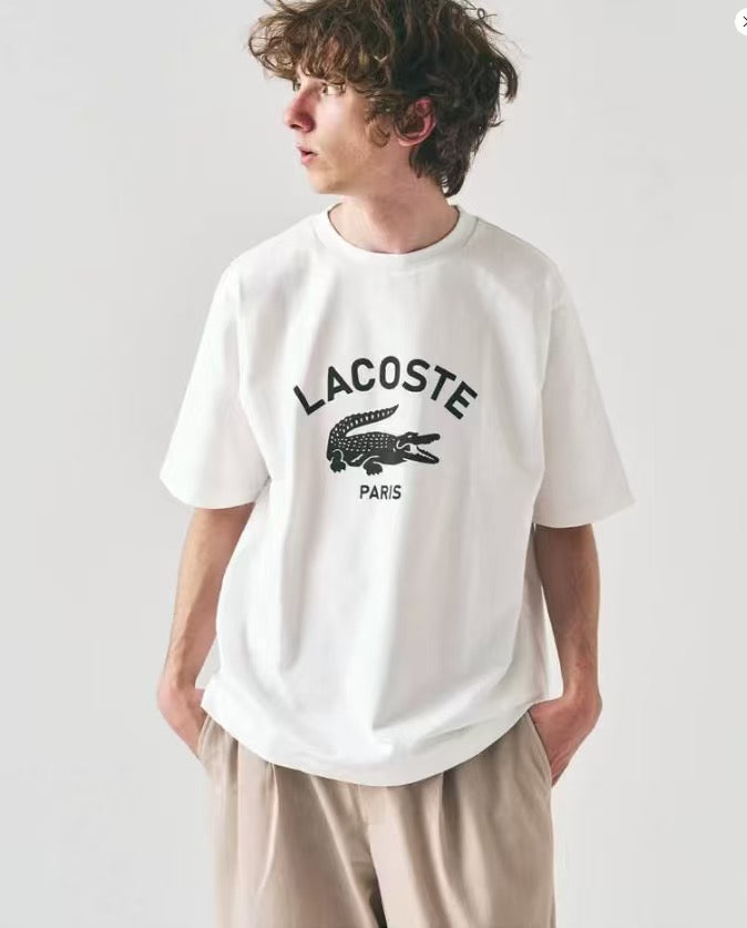 Lacoste 印花tee