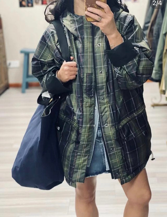 Maison kitsune x Barbour 雙面外套