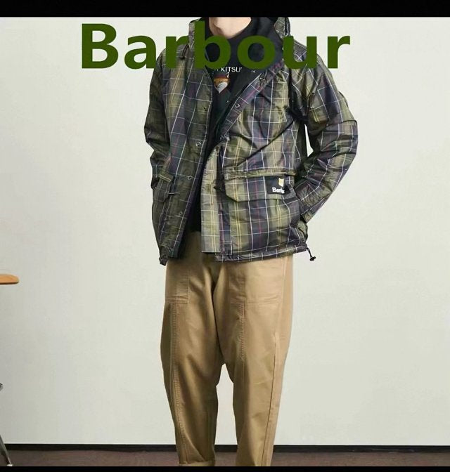 Maison kitsune x Barbour 雙面外套