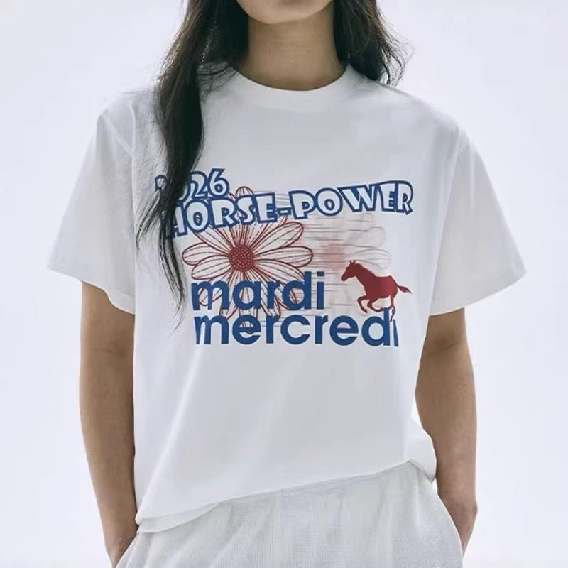 Mardi Mercredi 印花tee