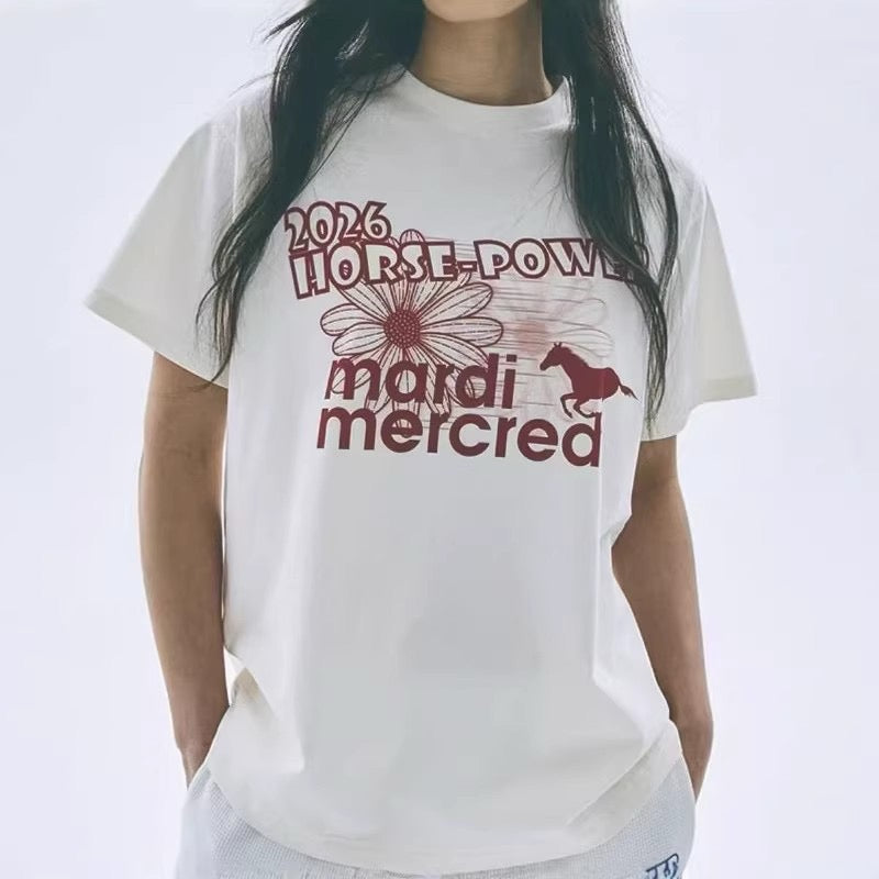 Mardi Mercredi 印花tee