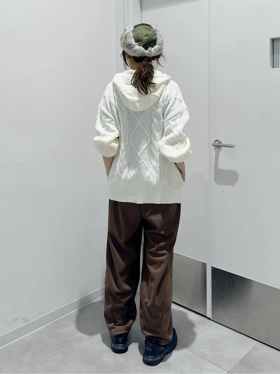 Rodeo crowns 針織hoodies zip jacket