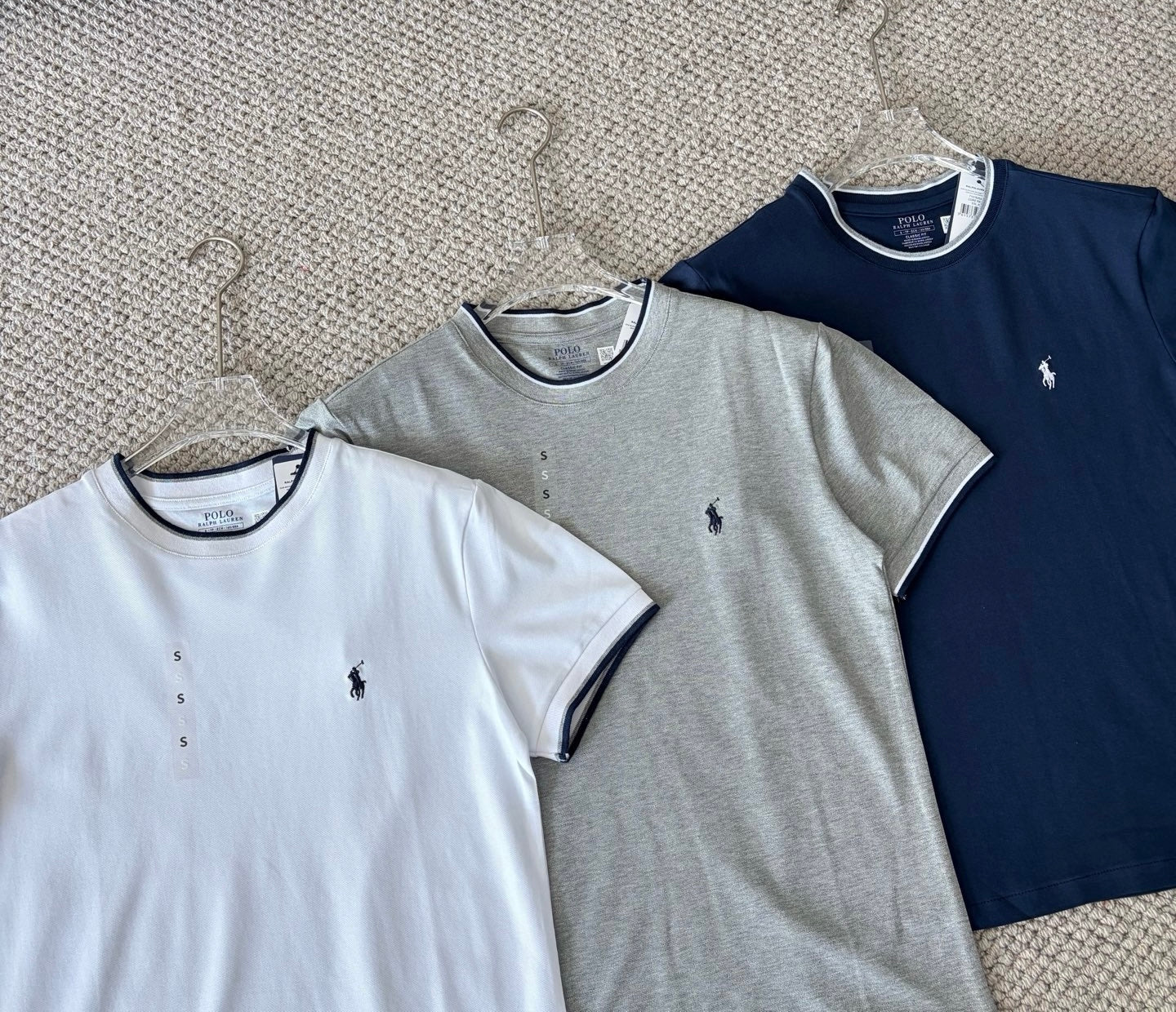 Polo撞色tee