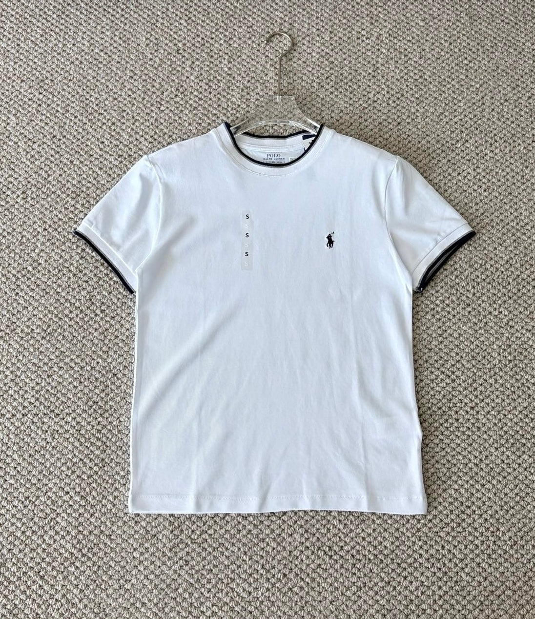 Polo撞色tee