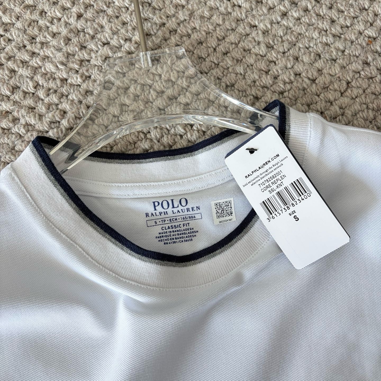Polo撞色tee