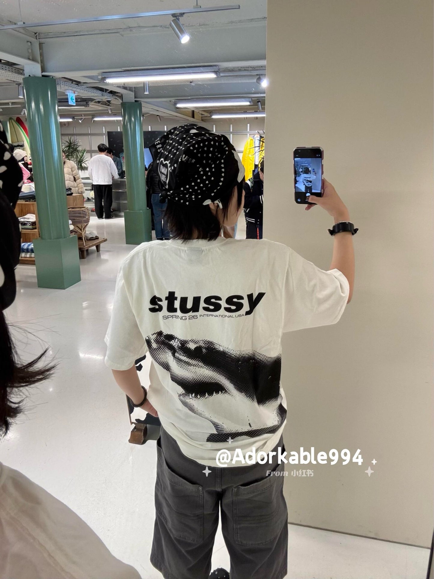 Stussy shark tee