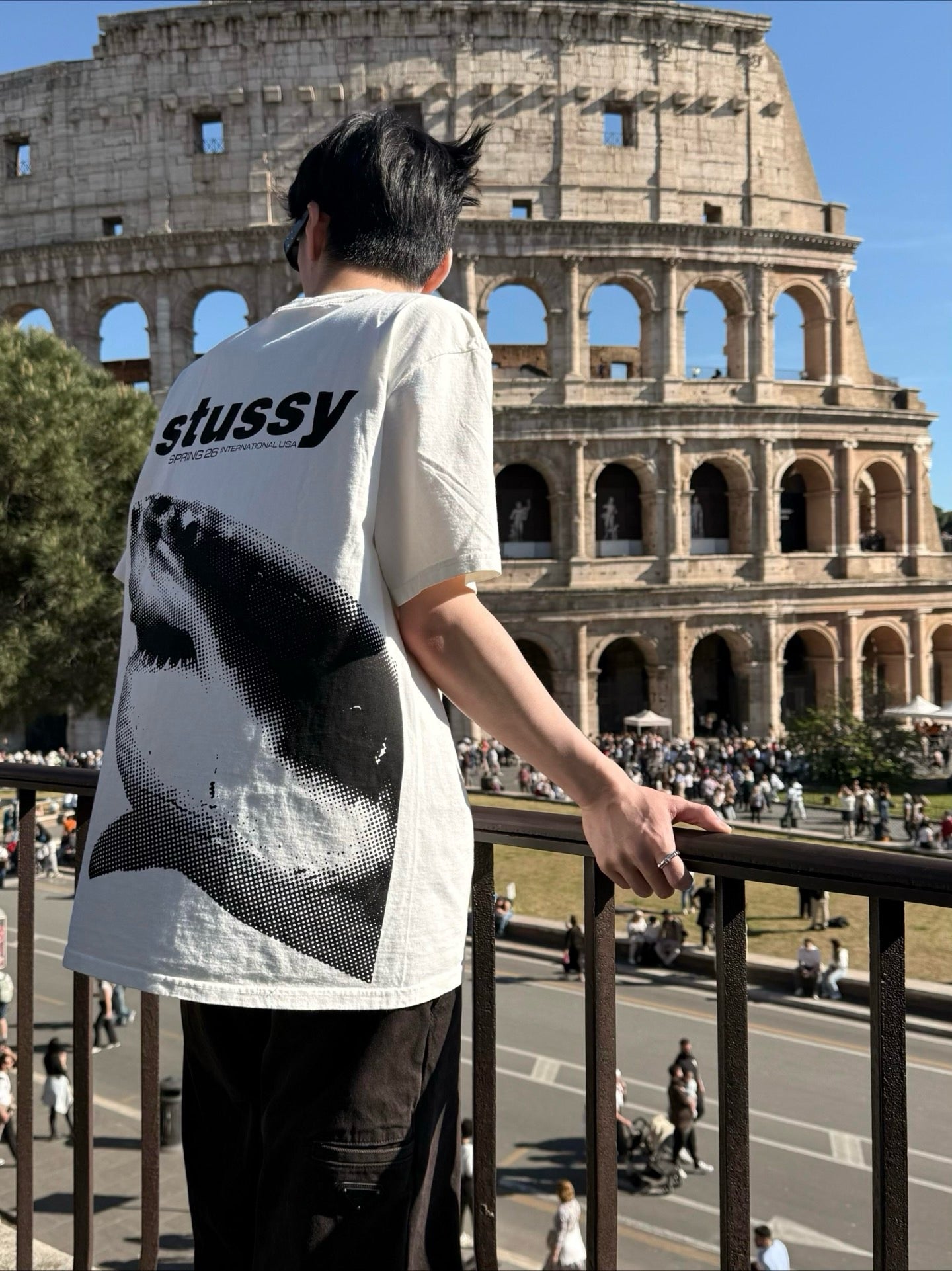 Stussy shark tee