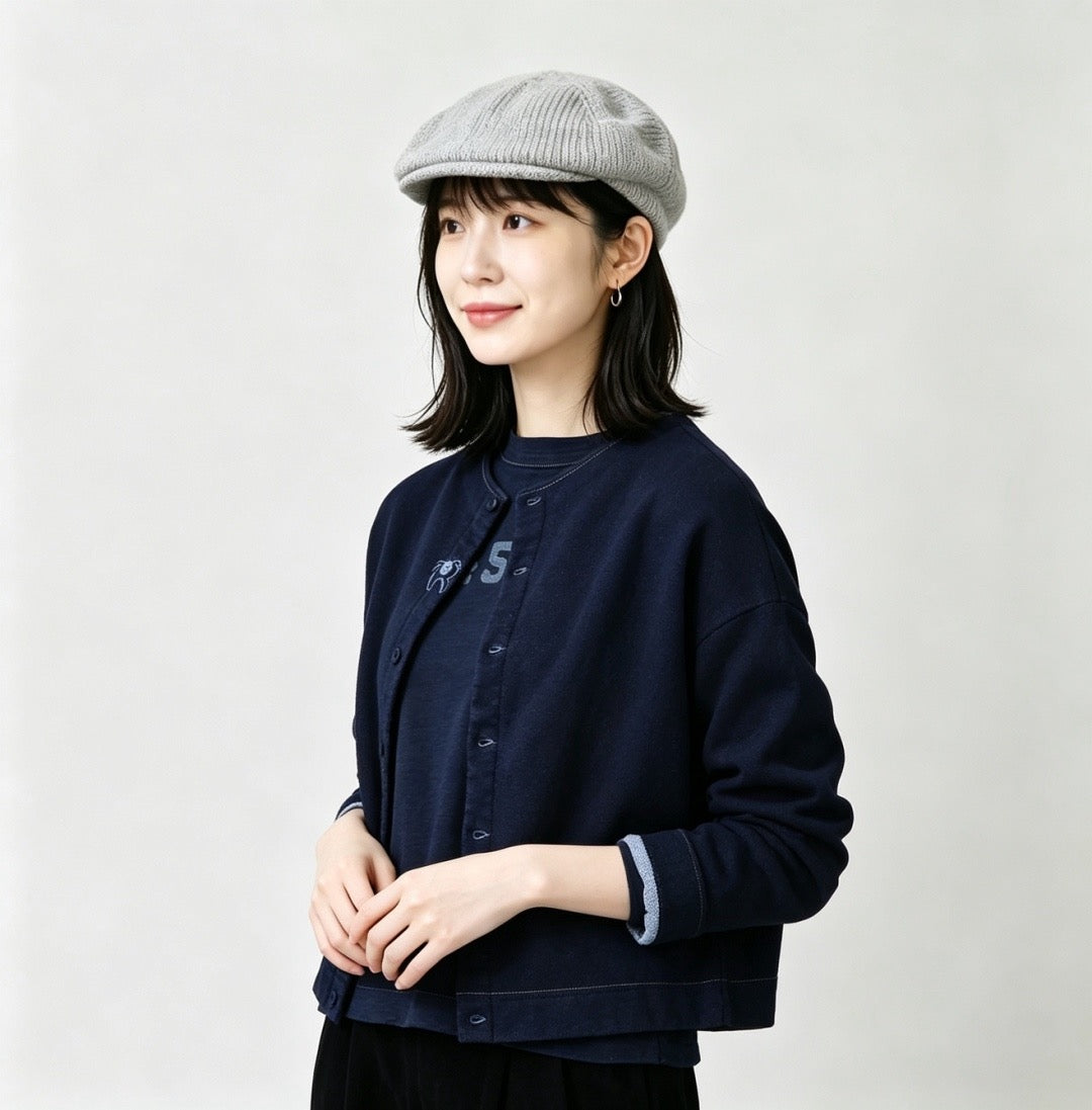 45R 小豬刺繡cardigan