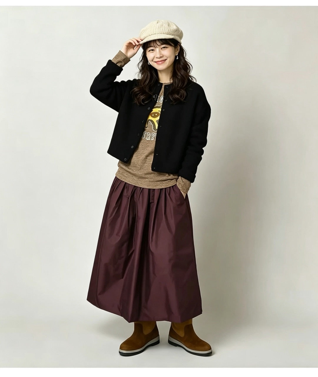 45R 小豬刺繡cardigan