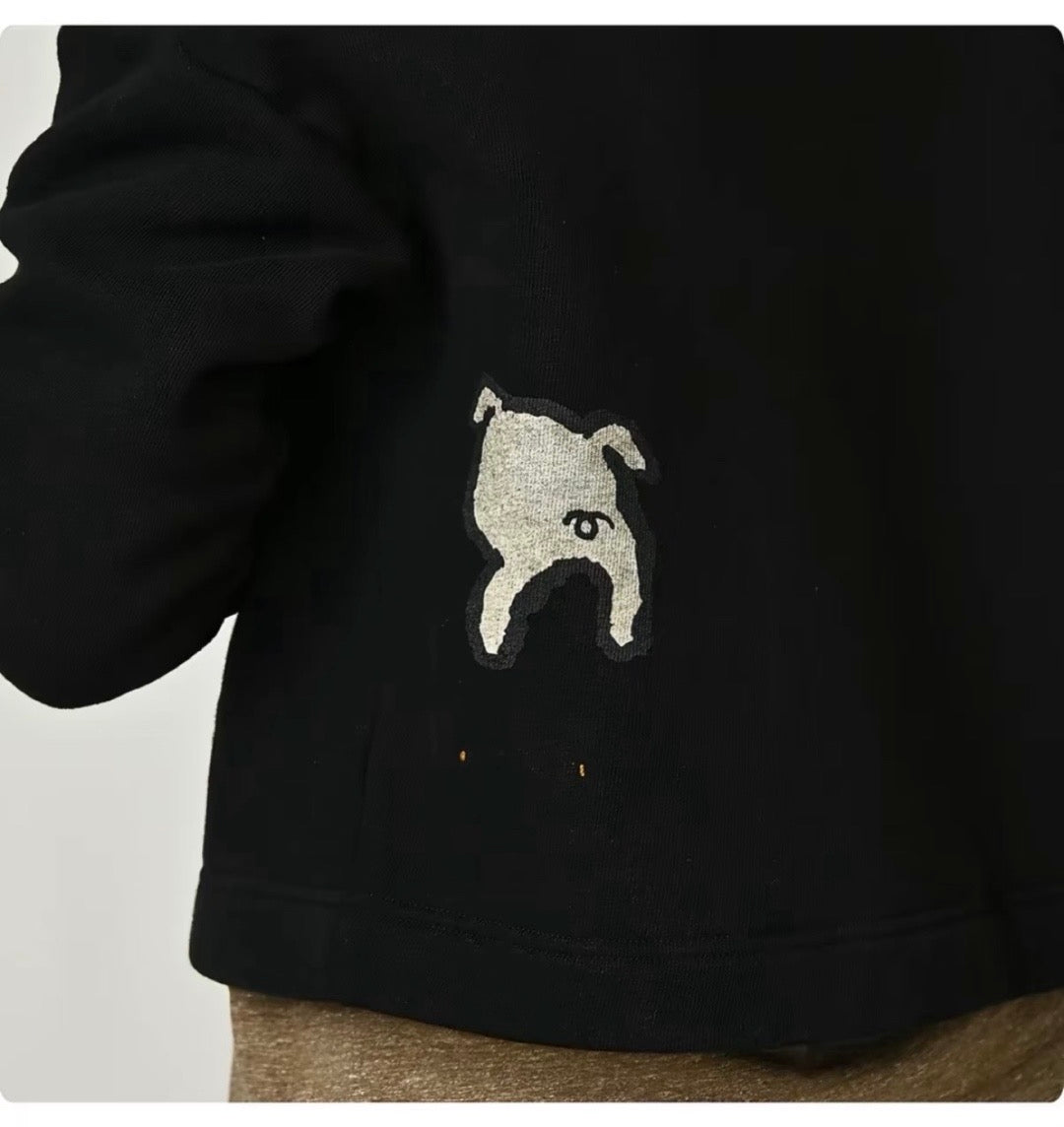 45R 小豬刺繡cardigan