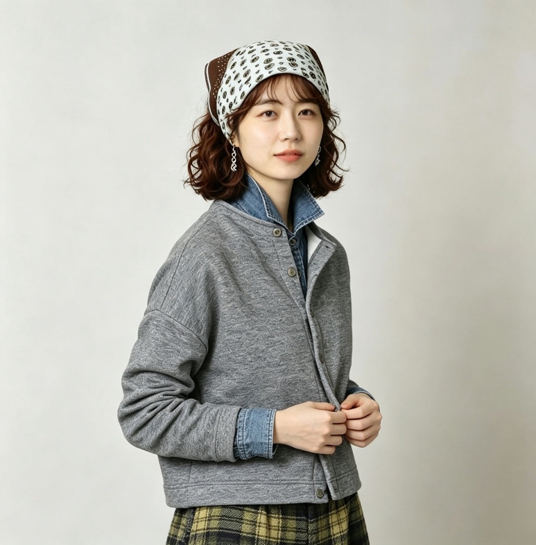 45R 小豬刺繡cardigan