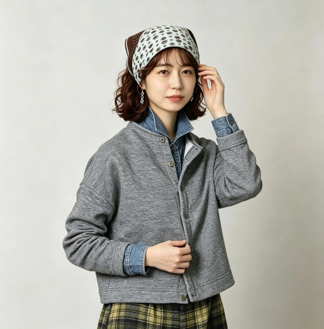 45R 小豬刺繡cardigan