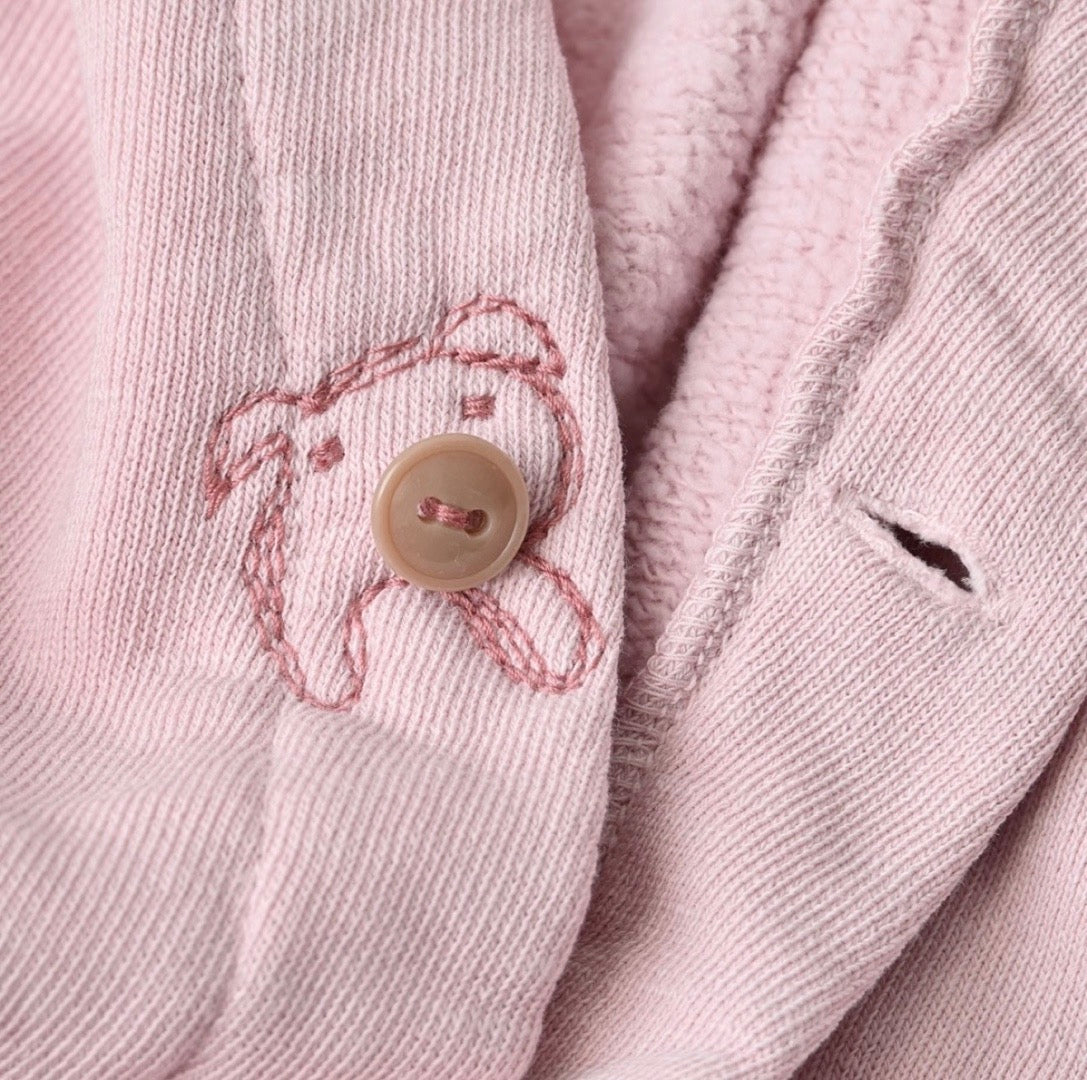 45R 小豬刺繡cardigan
