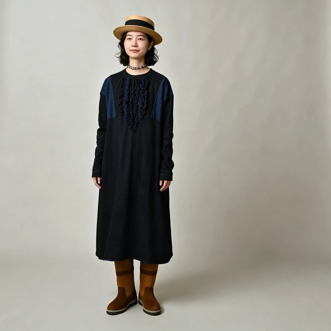 45R荷葉邊one piece