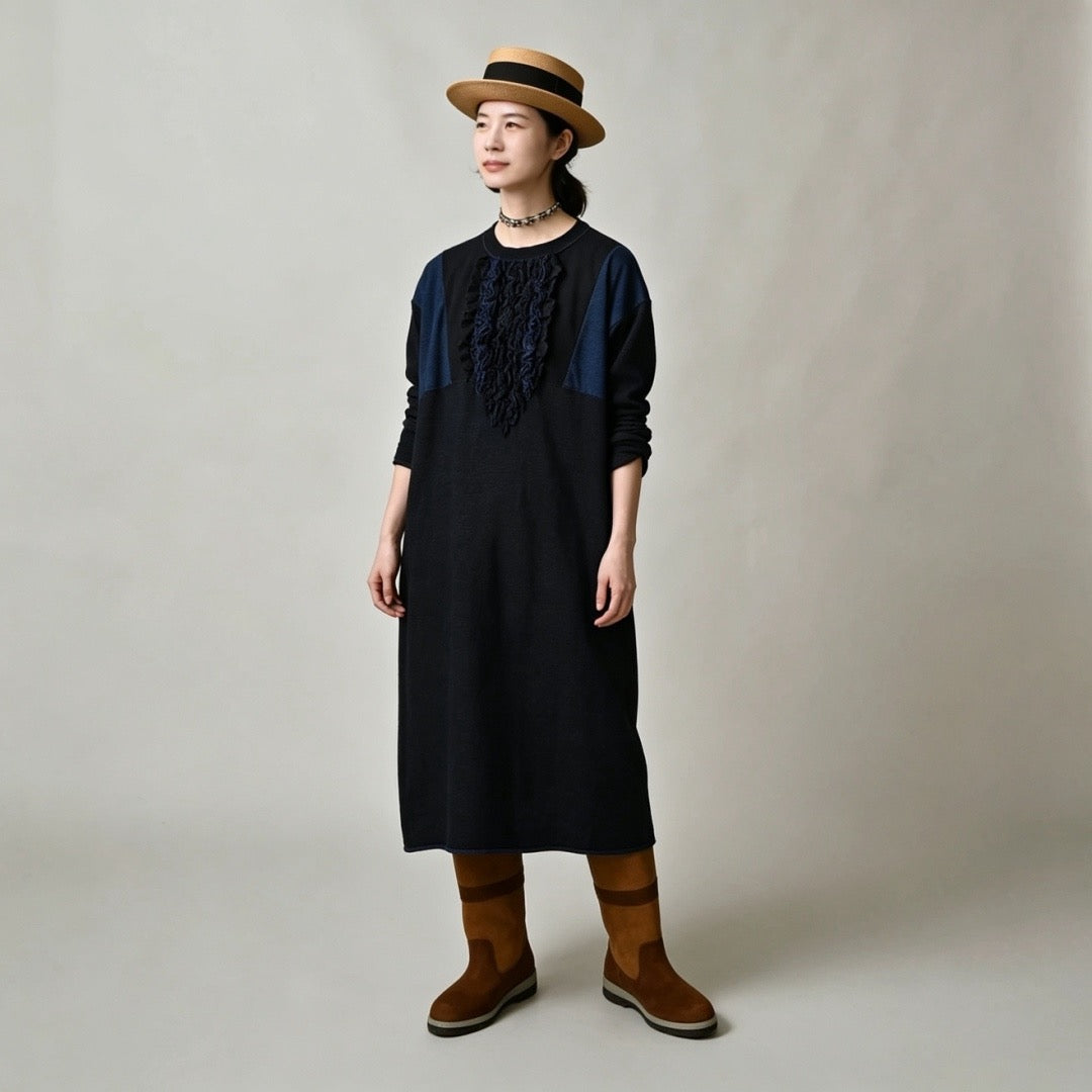 45R荷葉邊one piece
