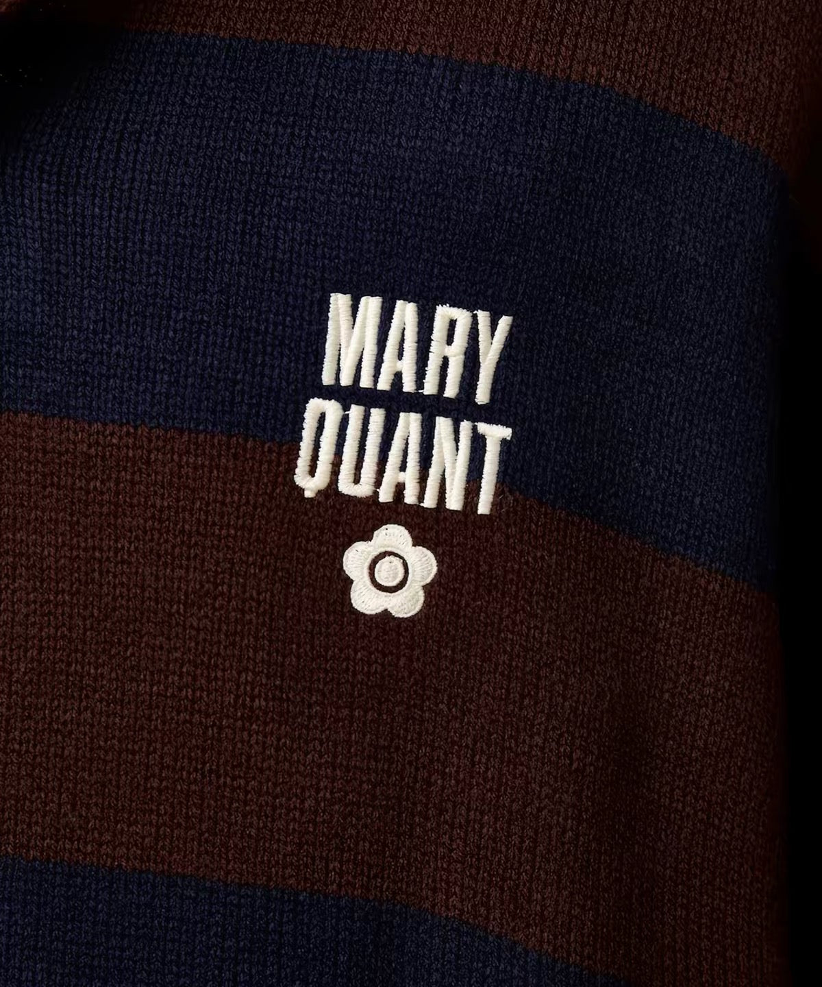 Mary Quant 刺繡針織polo shirt